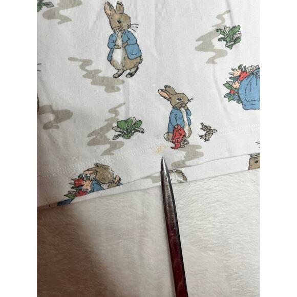 Pottery Barn Kids Peter Rabbit Adult XL Pajama Top 100% Organic Cotton Comfort - Picture 8 of 9